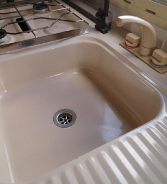 VW T4 Autohomes Explorer Kitchen Sink and Mixer Tap