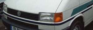 VW T4 Autohomes Kamper Front Stripe
