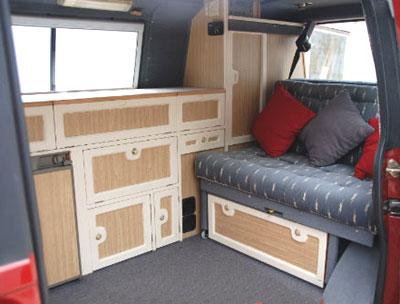 VW T4 Autohomes Kamper Furniture Layout
